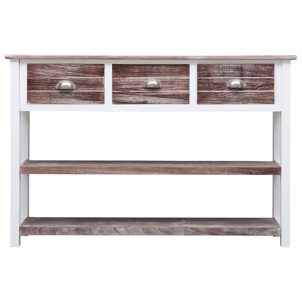 Credenza Stile Antico Marrone 115x30x76 cm in Legno 284164