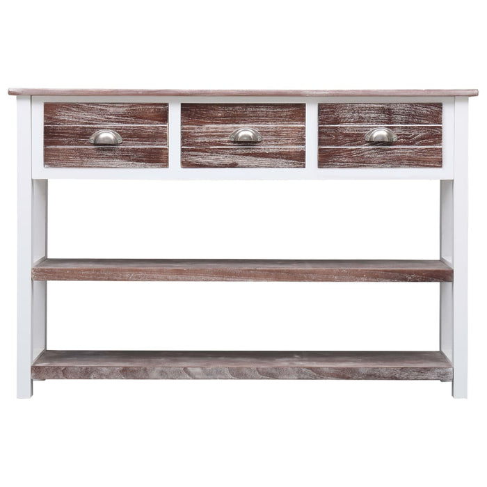 Credenza Stile Antico Marrone 115x30x76 cm in Legno 284164