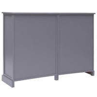 Credenza con 10 Cassetti Grigia 113x30x79 cm in Legno 284176