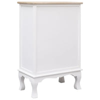 Credenza con Cassetti Bianca 50x30x80 cm in Legno cod mxl 47746