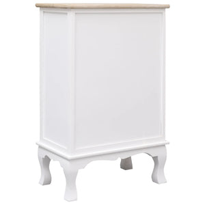 Credenza con Cassetti Bianca 50x30x80 cm in Legno cod mxl 47746