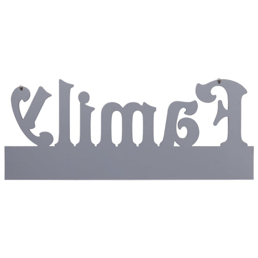 Appendiabiti a Muro FAMILY Grigio 74x29,5 cm 284246