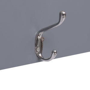 Appendiabiti a Muro WELCOME Grigio 74x29,5 cm 284248