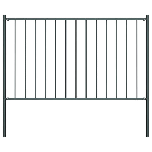 Pannello Recinzione e Pali Acciaio Verniciato 1,7x1m Antracite cod mxl 59513