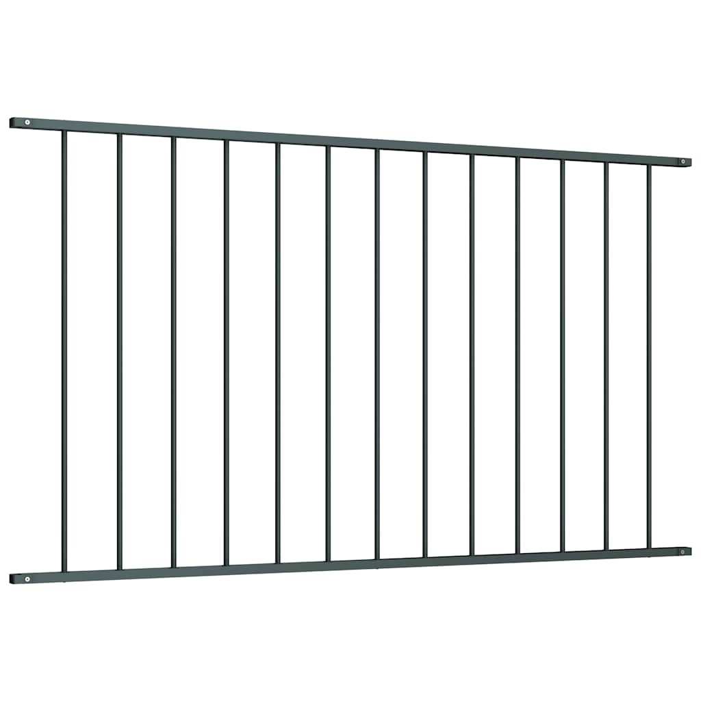 Pannello di Recinzione Acciaio Verniciato 1,63x0,75 m Antracite 145221