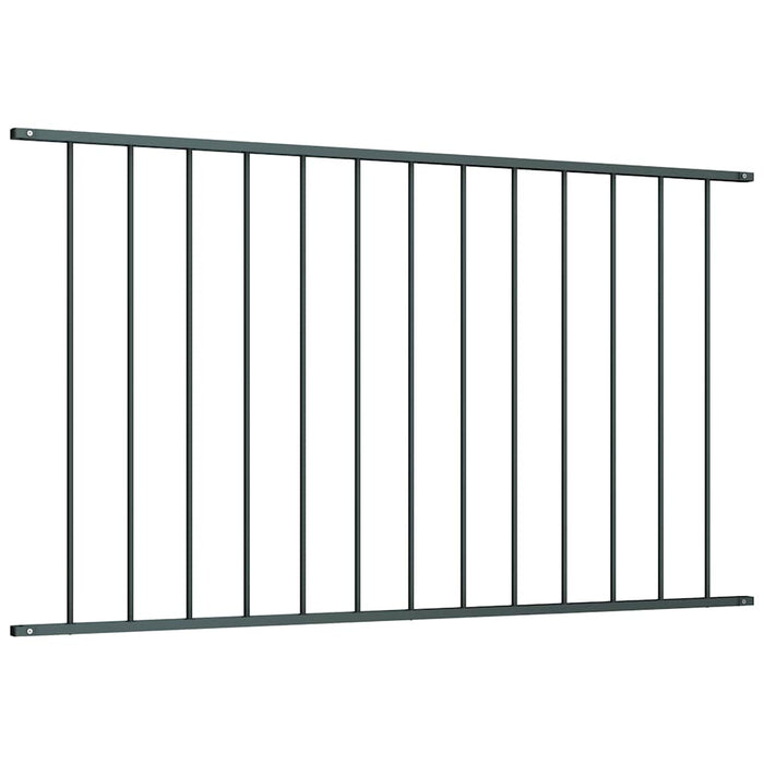 Pannello di Recinzione Acciaio Verniciato 1,63x0,75 m Antracite 145221