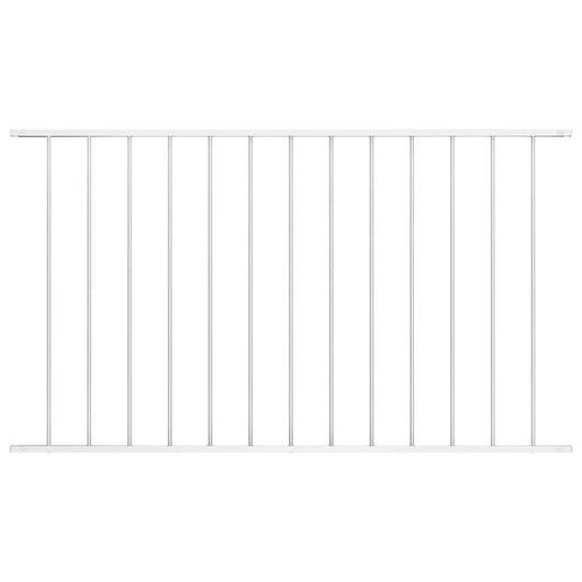 Pannello di Recinzione in Acciaio Verniciato 1,7x1 m Bianco