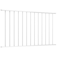 Pannello di Recinzione in Acciaio Verniciato 1,63x1 m Bianco 145225