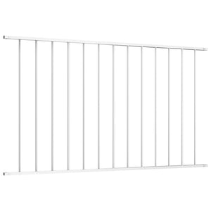 Pannello di Recinzione in Acciaio Verniciato 1,63x1 m Bianco 145225