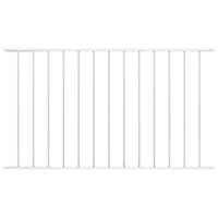 Pannello di Recinzione in Acciaio Verniciato 1,7x1,25 m Biancocod mxl 81379