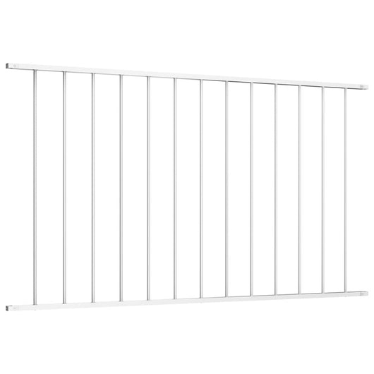 Pannello di Recinzione in Acciaio Verniciato 1,7x1,25 m Biancocod mxl 81379