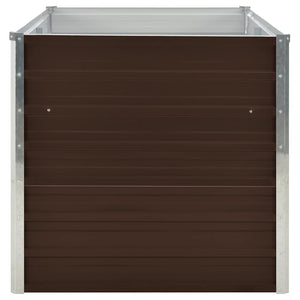 Letto di Coltura Rialzato Marrone 160x80x77cm Acciaio Zincato 45709