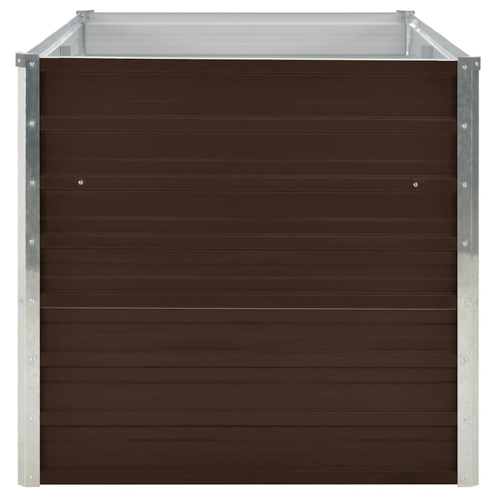 Letto di Coltura Rialzato Marrone 160x80x77cm Acciaio Zincato 45709