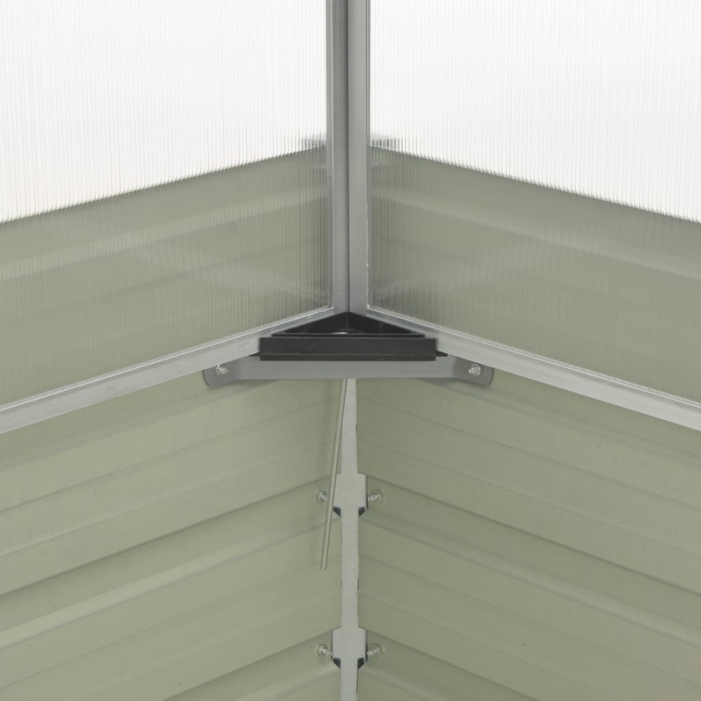 Serra 100 x 100 x 85 cm acciaio zincato marrone 02_0001738