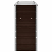 Letto Rialzato Giardino Marrone 160x40x77 cm in Acciaio Zincato cod mxl 49352