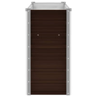 Letto Rialzato Giardino Marrone 100x40x77 cm in Acciaio Zincato cod mxl 47296