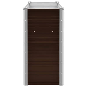 Letto Rialzato Giardino Marrone 100x40x77 cm in Acciaio Zincato cod mxl 47296