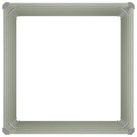 Fioriera Rialzata Antracite 100x100x77 cm in Acciaio Zincato 45725