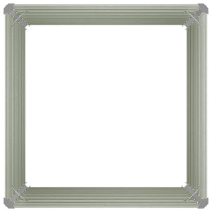 Fioriera Rialzata Antracite 100x100x77 cm in Acciaio Zincato 45725