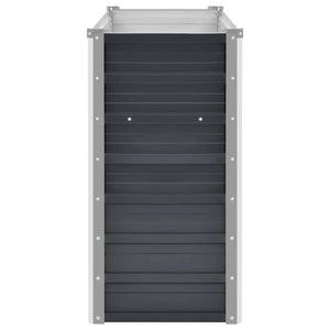 Letto Rialzato Giardino Antracite 160x40x77 cm Acciaio Zincato 45730