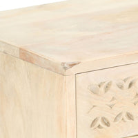 Comodino-Tavolino da notte 40x30x50 cm in Legno Massello di Mango 485345