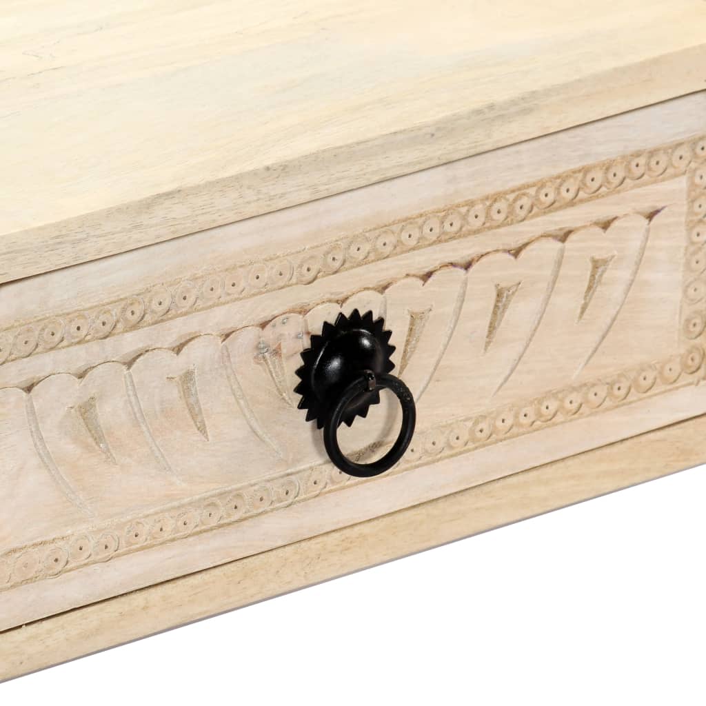 Tavolino da CaffÃ¨ 100x60x40 cm in Legno Massello di Mango