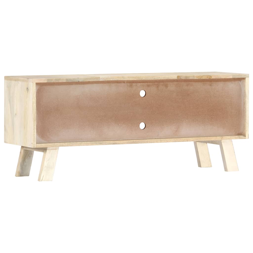 Mobile Porta TV-Mobile per TV-Credenza TV 110x30x44 cm in Legno Massello di Mango