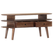 Mobile Porta TV-Mobile per TV-Credenza TV 110x35x50cm in Legno Massello di Acacia
