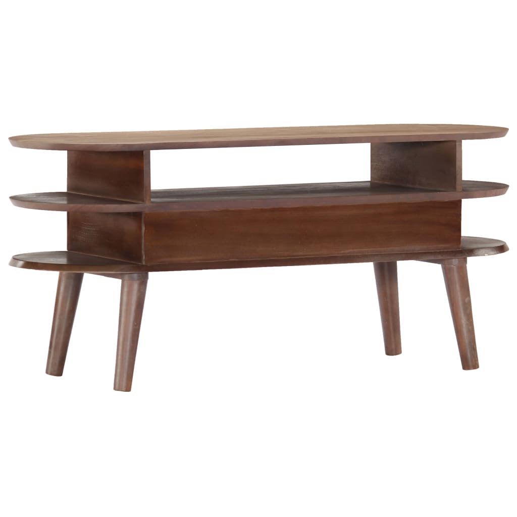 Mobile Porta TV-Mobile per TV-Credenza TV 110x35x50cm in Legno Massello di Acacia