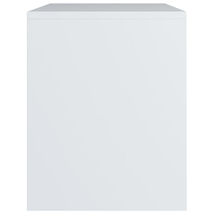 Comodini Bianchi 2 pz 40x30x40 cm Legno Ingegnerizzato 800010