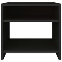 Comodino Nero 40x30x40 cm in Legno Multistrato 800011
