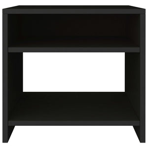 Comodino Nero 40x30x40 cm in Legno Multistrato 800011