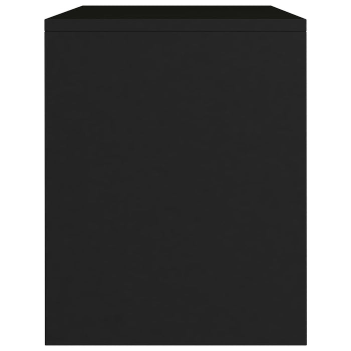 Comodino Nero 40x30x40 cm in Legno Multistrato 800011