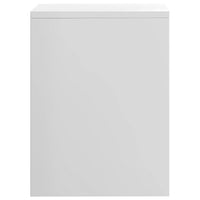 Comodino Bianco Lucido 40x30x40 cm in Legno Multistrato