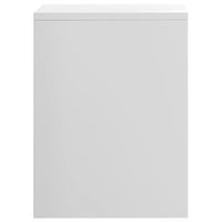 Comodini 2 pz Bianco Lucido 40x30x40 cm in Legno Multistrato 800022