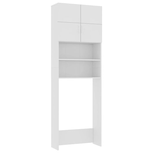 Mobile per Lavatrice Bianco 64x25,5x190 cm in Multistrato 800027