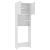 Mobile per Lavatrice Bianco 64x25,5x190 cm in Multistrato 800027