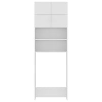 Mobile per Lavatrice Bianco 64x25,5x190 cm in Multistrato 800027