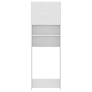 Mobile per Lavatrice Bianco 64x25,5x190 cm in Multistrato 800027