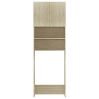 Mobile Lavatrice Rovere Sonoma 64x25,5x190 cm Legno Multistrato 800030