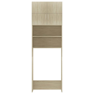 Mobile Lavatrice Rovere Sonoma 64x25,5x190 cm Legno Multistrato 800030