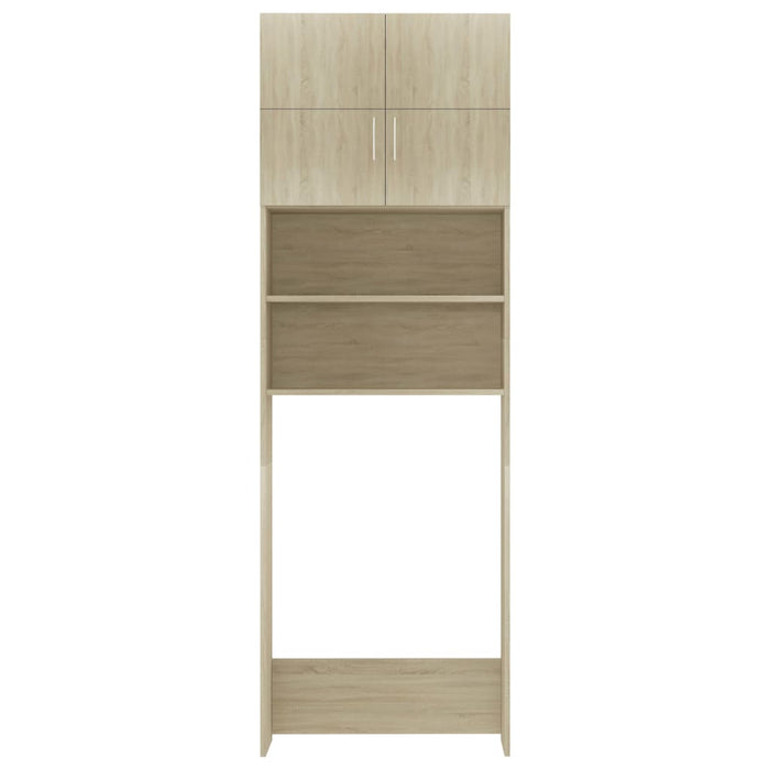 Mobile Lavatrice Rovere Sonoma 64x25,5x190 cm Legno Multistrato 800030