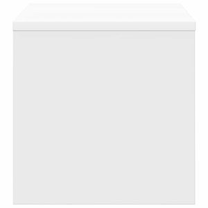 Comodino-Tavolino da notte Bianco 40x30x30 cm Legno Ingegnerizzato