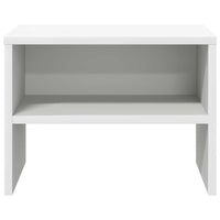 Comodini Bianchi 2 pz-Set di 2 Tavolino da notte 40x30x30 cm Legno Ingegnerizzato