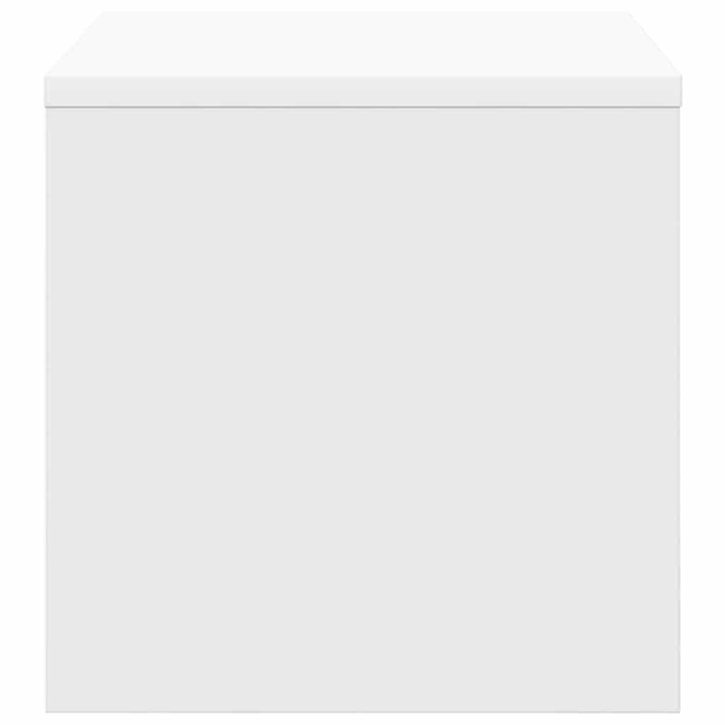 Comodini Bianchi 2 pz 40x30x30 cm Legno Ingegnerizzato cod mxl 60933