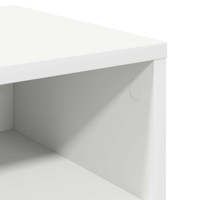 Comodini Bianchi 2 pz-Set di 2 Tavolino da notte 40x30x30 cm Legno Ingegnerizzato