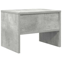 Comodino Grigio Cemento 40x30x30 cm in Legno Multistrato 800071
