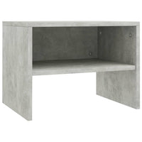 Comodini 2 pz Grigio Cemento 40x30x30 cm in Legno Multistrato 800072