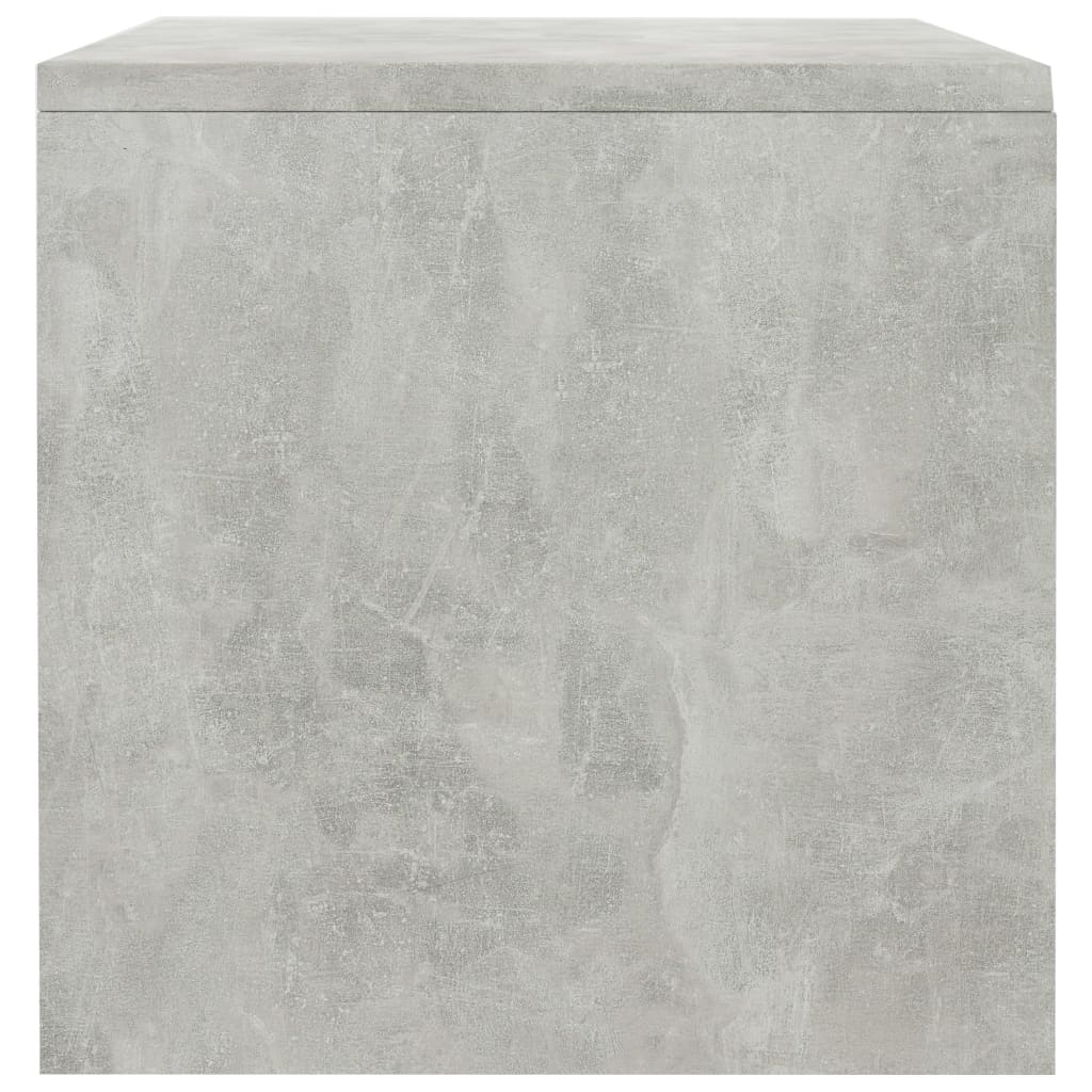 Comodini 2 pz Grigio Cemento 40x30x30 cm in Legno Multistrato 800072