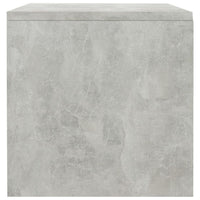 Comodini 2 pz Grigio Cemento 40x30x30 cm in Legno Multistrato 800072